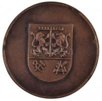 1990. "Kispestért 1990" Br emlékplakett (92mm) T:2