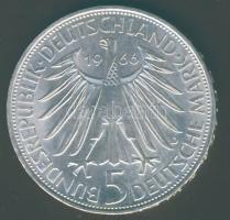 NSZK 1966. 5M Ag "Leibniz" T:BU