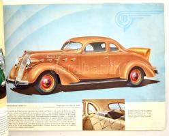 1937 Graham Supercharger for 1937. Francia nyelvű amerikai autós prospektus színes és fekete-fehér i...