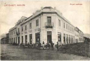 Liptószentmiklós, Liptovsky Mikulás; Royal szálloda, étterem és kávéház / hotel, restaurant and cafe