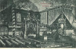 Késmárk, Kezmarok; Fatemplom belső / wooden church interior