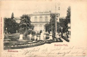 Abbazia, Opatija; Angiolina Park / hotel and park (Rb)