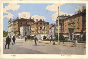 Fiume, Rijeka; Piazza Elisabeta, Caffe Adria / square, Cafe Adria