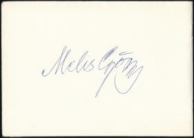 Aláírás gyűjtemény füzetben, összesen 58 db aláírással, köztük Jose Carreras, Melis György, Seregi L...