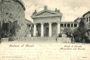 1899 Fiume, Rijeka; Tombe di Tersatto / Mausoleum of Trsat