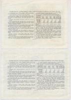 Szovjetunió 1951. 10R sorsjegy + 25R sorsjegy T:II 
Soviet Union 1951. 10 Rubles lottery ticket + 2...