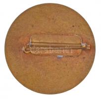 1966. "Ráckevei Horgász Egyesület 25 éves" aranyozott zománcozott fém jelvény (35mm) T:2