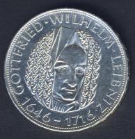 NSZK 1966. 5M Ag "Leibniz" T:BU