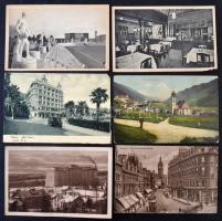 Kb. 80 db RÉGI külföldi városképes lap, angol, olasz, francia / Cca. 80 pre-1945 European town-view ...
