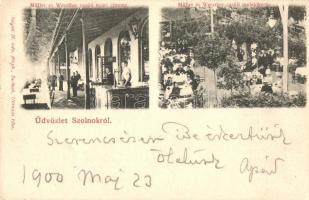 1900 Szolnok, Müller és Weszther vasúti nyári étterme és mulatókertje. Szigeti H. udvari fényképész (EK)
