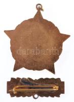 ~1970. "A Vízgazdálkodás Kiváló Dolgozója" zománcozott, aranyozott kitüntetés T:1-