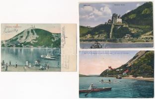 Visegrád - 3 db régi képeslap / 3 pre-1945 postcards