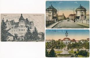 Szeged - 3 db régi képeslap / 3 pre-1945 postcards