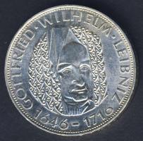 NSZK 1966. 5M Ag "Leibniz" T:BU