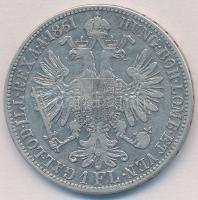Ausztria 1861A 1Fl Ag "Ferenc József" T:2 
Austria 1861A 1 Florin Ag "Franz Joseph&q...