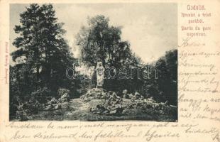 1903 Gödöllő, Felső park. Divald Károly (fl)