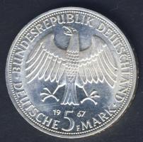 NSZK 1967. 5M Ag "Humboldt" T:BU