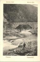 Herkulesfürdő, Herkulesbad, Baile Herculane; Vízesés. Kiadja Divald Károly 907. sz. / Wasserfall / waterfall (EK)