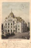 1901 Kassa, Kosice; nemzeti színház, "Jogász Estély" zászló / theater