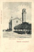 Késmárk, Kezmarok (Tátra); Evangélikus templom. Reiner Miklós kiadása / church