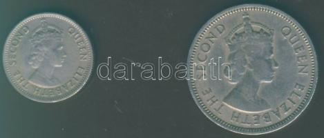 Malaya és Brit Borneo 1954. 20c + 1958. 5c T:2/3,3