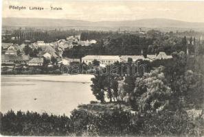 Pöstyén, Pistyan, Piestany; látkép. Kiadja Kohn Bernát / general view