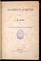 Dr. Zunz: Gesammelte Schriften. Berlin, 1875, Louis Gerschel Verlagsbuchhandlung. Kiadói bordázott g...