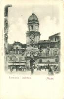 Fiume, Rijeka; Torre civica, Farmacia / Stadtturm / city tower, pharmacy
