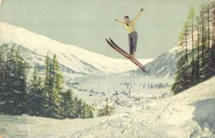 Síugrás, téli sport / ski jumping, winter sport. Serie 59. No. 2080. (EK)