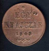 1848. 1kr T:3+,ü