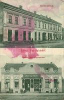 1911 Érmihályfalva, Valea lui Mihai; Nemzeti szálloda, Gaszner Béla gyógyszertára, Rosenfeld Lajos üzlete / hotel, pharmacay, shop ((fl)