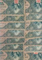 146 db vegyes magyar papírpénz pengő, infla + 13db külföldi T:I,II,III,IV (kevés)