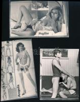cca 1960-1970 10 db erotikus és pornográf fotó, 10x7.5 és 12x9 cm közti méretben
