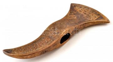 "Jó szerencsét - Márkushegy" fokos fej, h: 14,5 cm