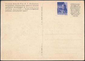 cca 1920-1940 Gönczi-Gebhardt Tibor (1902-1994): Franck Henrik Fiai Rt. kávé reklámos képeslapja, Ba...