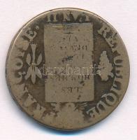 Franciaország 1793D 1S Br T:2-,3
France 1793D 1 Sol Br C:VF,F
Krause KM#619.5