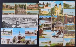 28 db MODERN nagy alakú magyar városképes lap / 28 modern big sized Hungarian town-view postcards