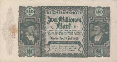 Német Birodalom/Weimari Köztársaság 1923. 2000.000M T:II/III+