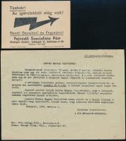 cca 1940-1944 5 db kiadvány magyar fajvédő témában: 
Közte Szociális Ifjúsági Gárdák Országos Mozga...