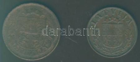 Lettország 1922. 2s + 1938. 1s T:2/3+,3