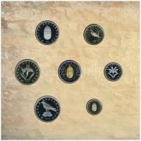 2005. 1Ft-100Ft (7xklf) forgalmi sor szettben + 2005. 10Ft "József Attila", külső karton v...