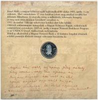 2005. 1Ft-100Ft (7xklf) forgalmi sor szettben + 2005. 10Ft "József Attila" T:PP 
Adamo FO...