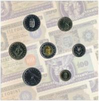 2006. 1Ft-100Ft (8xklf) forgalmi sor szettben, benne 1946-os 1Ft Ag "Hatvanéves a Forint" ...