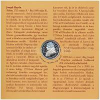 2009. 5Ft-200Ft "Haydn" (7xklf) forgalmi érme sor, benne "Joseph Haydn" Ag emlék...
