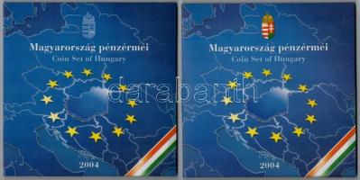 2004. 1Ft-100Ft (7xklf) forgalmi sor szettben + 2004. 50Ft Magyarország az EU tagja + 2004. 1Ft-100Ft (7xklf) forgalmi sor szettben + 2004. 50Ft Magyarország az EU tagja T:PP,BU  Adamo FO38, FO38.1