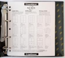 Leuchtturm NUMIS album, érmék számára 5db berakólappal. Újszerű állapotban