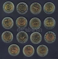 Oroszország 1991-94. 5R (2klf), 10R (3klf), 50R (10klf) "Vadvilág" komplett sor! T:1,2