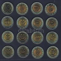 Oroszország 1991-94. 5R (2klf), 10R (3x) 2klf, 50R (10klf) "Vadvilág" egy kivételével komplett sor! + 1991. 10R T:1,2