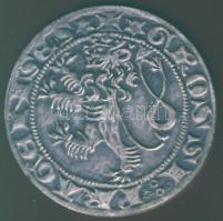 Csehország 1300-as évek prágai garas 1972-es Ag utánverete T:1 Eredeti dísztokban, tanúsítvánnyal!