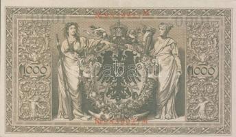 Német Birodalom/Császárság 1910. 1000M (3x) kevés ugrású sorszámmal T:II+ Csak egyszer hajtva!